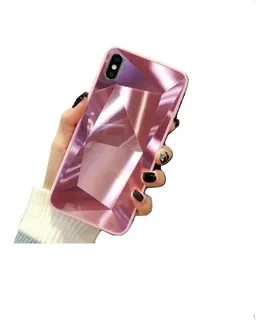Case De Diamantes Espejo Para Samsung Galaxy Goma Rigida Brilloso Hombre Dama Mujer Funda Fuerte Resistente Elegant Moda