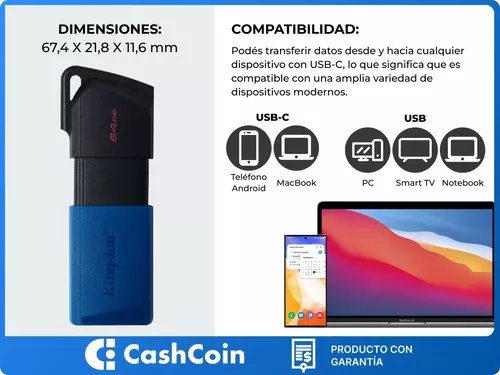 Memoria Usb Pendrive Celular Android Usb Tipo C 64gb 3.0 Otg