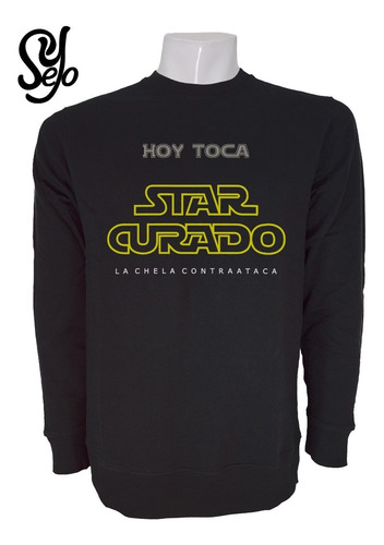 Poleron De Hombre Graciosa / Star Wars Star Curado / Bromas