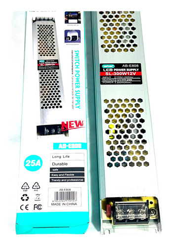 Transformador Aerbes 220v-12v 25a 300w Led Neon Multiuso T24