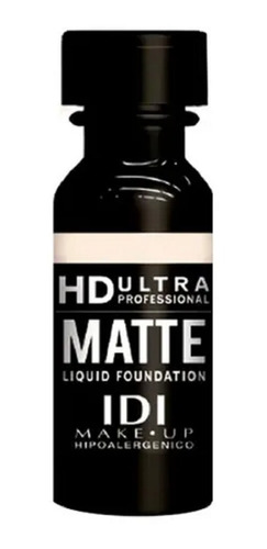 Base Líquida Idi Hd Ultra Matte Fluido Hipoalergenico