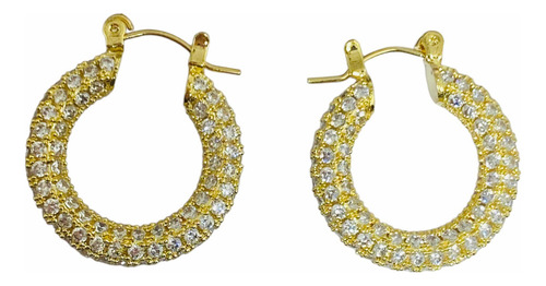 Aro Londonjoyas Argolla De Oro Dorado - 2 X Pack