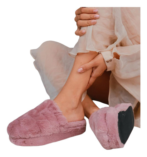 Pantufla Dama Espumon Peluche