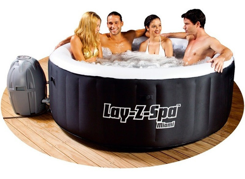 Jacuzzi Hidromasaje Spa Inflable Miami Bestway 54123 12c