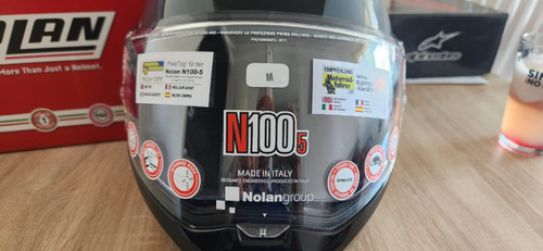 Casco Moto Nolan N100-5 Hilltop 064 Slate Gris/negro Talla M