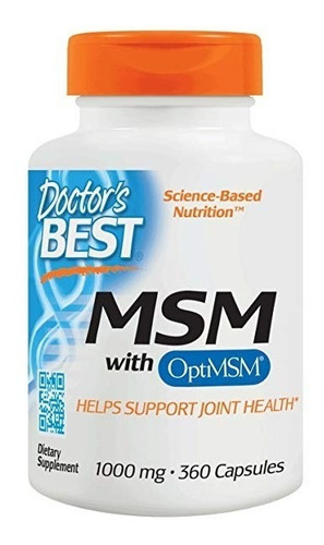 Msm Azufre Orgánico 1000mg 360 Capsulas Doctor's Best De Usa