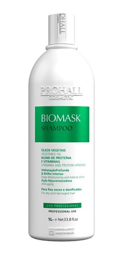 Shampoo Super Hidratante Biomask Profissional Prohall