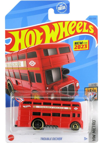 Hot Wheels Bus 2 Pisos Trouble Decker + Obsequio 