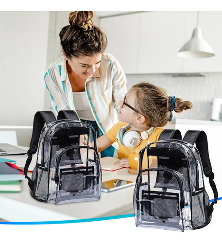 Mochila Transparente E Con Gran Capacidad Para Hombres Y 100