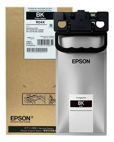 Bolsa De Tinta T941 Para Epson Wf-c5790 Negra 