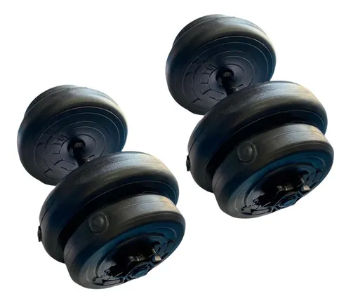 Par De Barras Para Mancuernas Con Rosca 60lbs En Discos