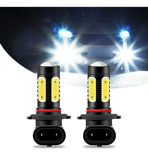 Jawmoy 2 Pcs Car Led Front Fog Lights, 9005 Ultra-clear High