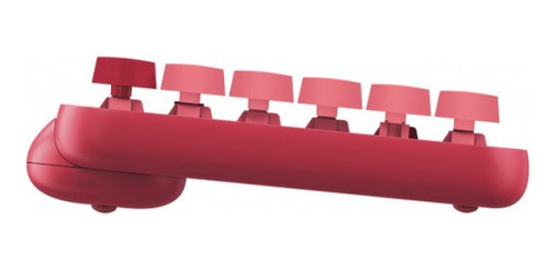 Imagen 4 de 5 de Teclado bluetooth Logitech Pop Keys QWERTY Logitech Brown color heartbreaker