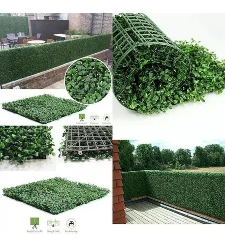 Panel Cesped Pasto Brojo Artificial Pared Jardin 60x40cm X20
