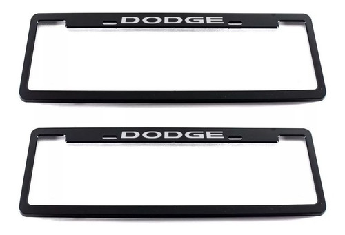 Kit 2 Cubre Patente Negro P/ Dodge Journey Ram