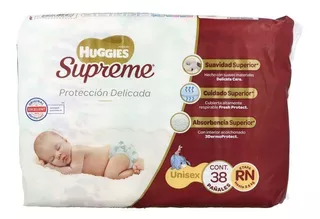 Huggies Supreme Recién Nacido Paquete Con 38 Pañales