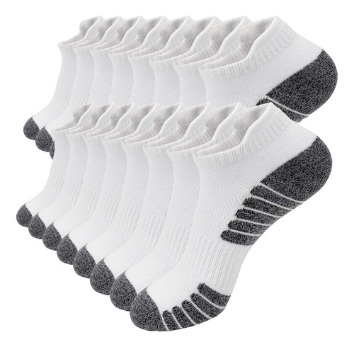 8 Pares Calcetines Hombre Calcetas Deportivas Blanco