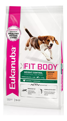 Eukanuba Weight Control Medium Breed 3kg Vet Juncal