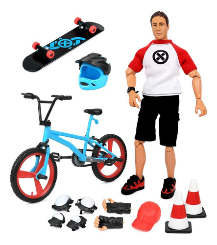 Click N' Play Sports & Adventure Bike & Skateboard Juego De