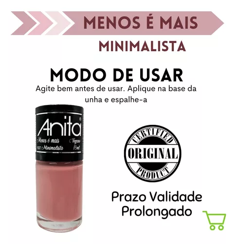 Anita Esmalte nude colecao menos é mais Simples Belezeira Nails