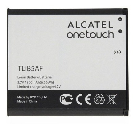 Imagen 2 de 6 de Pila Bateria Alcatel Tlib5af Ot5035 Ot5036 5035 5036 C5 E/g