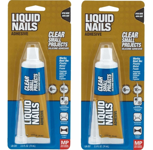 Liquidoo Nails Ln-207 Sellador De Silicon, 2.5 Onzas, Cardad