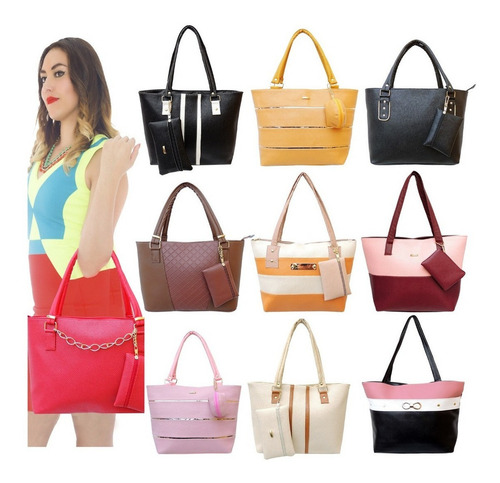 Imagen 7 de 10 de Bolsas Para Dama Económicas Mayoreo 5 Bolsos Mujer Calidad