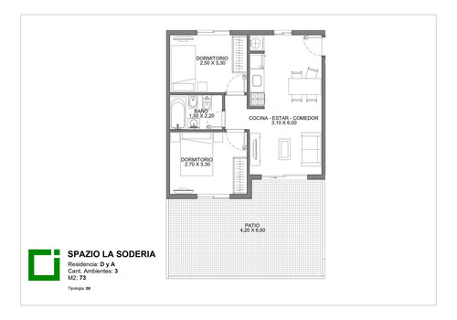 Departamento 3 Ambientes En Venta Santos Lugares