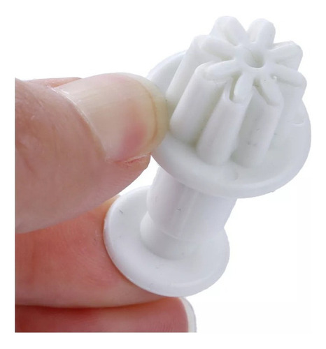 Forma Plástico Margaridas 4 Pzs Removível Massas/fondant