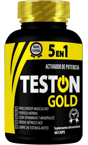 Teston Gold 5 En 1 | Vitaminas Para Hombre