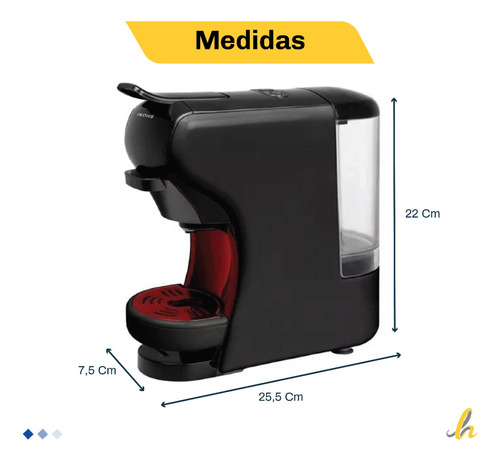 Imagen 6 de 6 de Cafetera Kanji Kjh-cm1500mc01 Multicapsula Lh