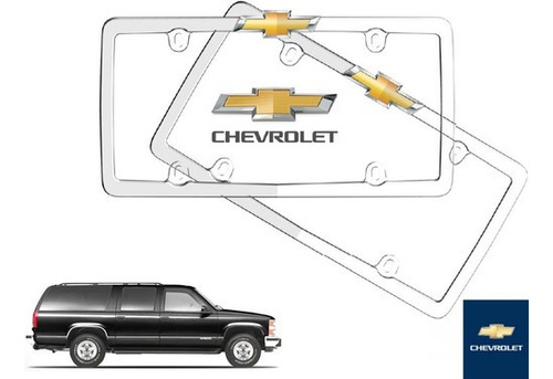 Par Porta Placas Chevrolet Suburban 2000 Original