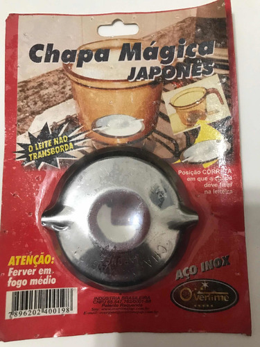 Chapa Para Ferver Leite E Não Deixar Transbordar Aço Inox
