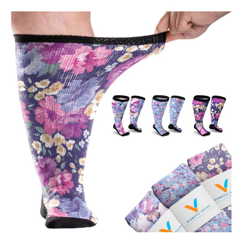 Calcetines Diabéticos Viasox Easystretch Para Hombres Y No