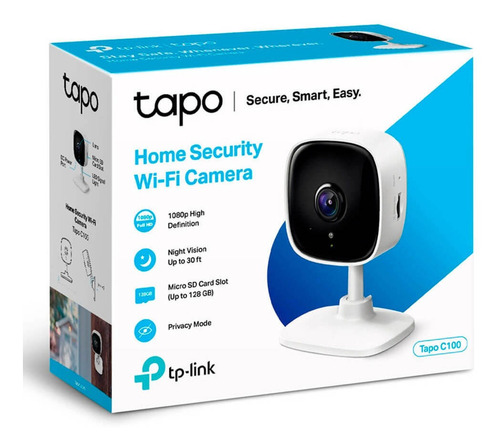 Imagen 2 de 7 de Tapo C100 Cámara De Seguridad Wi-fi Full Hd Audio Microfono