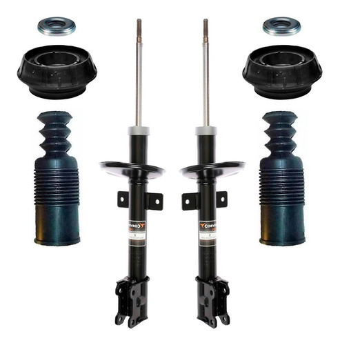 Kit 2 Amortiguador Trasero C/ Cazoleta P/ Renault Duster 4x4