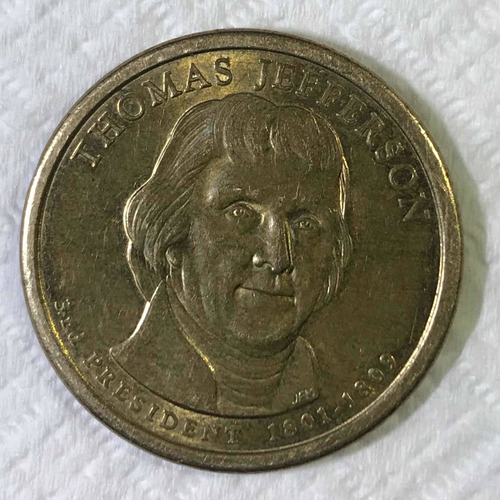 Moneda Thomas Jefferson Dólar 2007 D