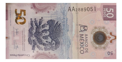 Billete 50 Pesos Ajolote Serie Aa