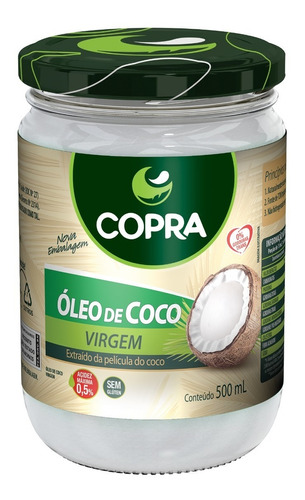 Óleo De Coco Virgem 500ml Copra - Original