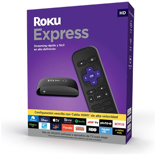 Roku Express Hd Streaming Media Player + Control Remoto