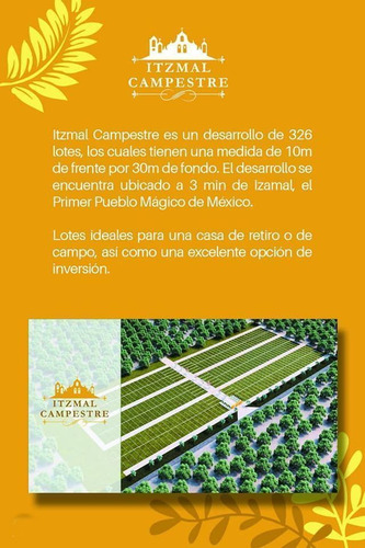 Ultimos Lotes En Izamal Yucatan, Pueblo Magico Con Estacion Del Tren Maya.
