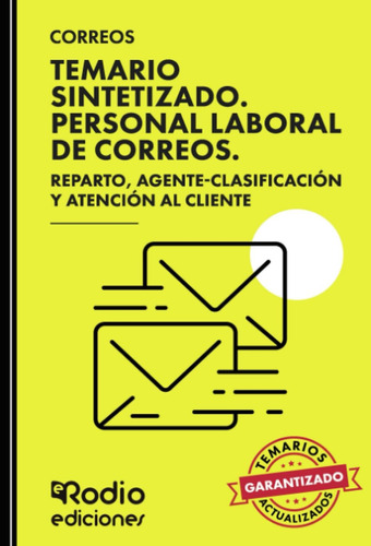 Libro: Correos 2023. Temario Sintetizado. Personal De Repart