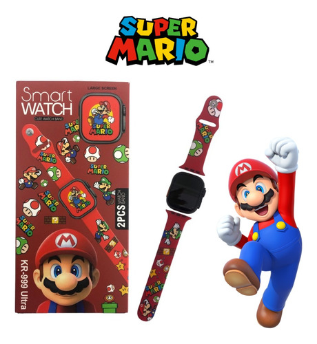 Reloj Inteligente Para Niños Super Mario Bros Kr-999 Ultra