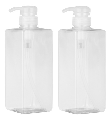 Botellas De Champú Y Gel De Ducha Recargables De 600 Ml, Paq