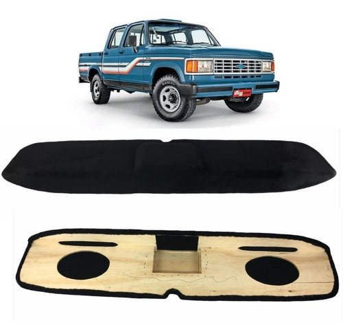 Console De Teto Chevrolet D-20 Para 2 Din E Alto Falante