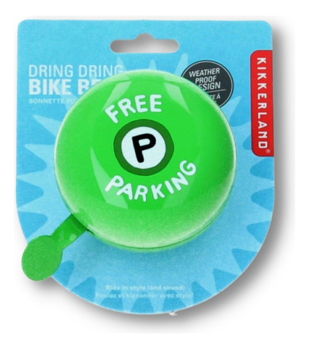 Campanilla Bicicleta Clásica Free Parking Marca Kikkerland