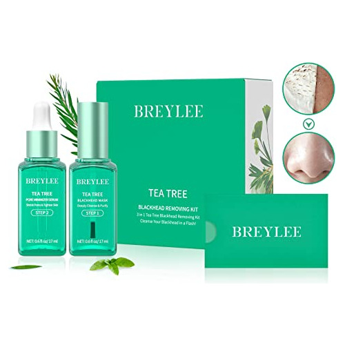 Breylee Blackhead Mask 3 En 1 Kit De Actualización, Tea Tree