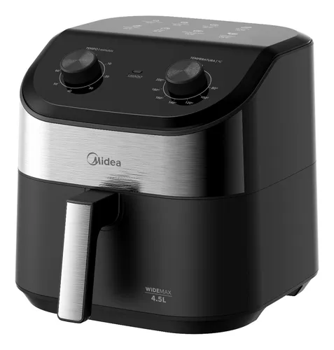 Fritadeira Air Fryer 4,5l Widemax Com Interior De Alumínio 1500w Midea