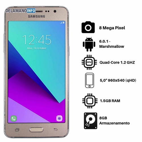 Celular Samsung J2 Prime 4g 8gb Dourado Usado (11278) | Parcelamento sem  juros