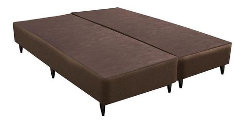 Base Sommier Linho Marrom Queen (158x198x30) - Ortobom